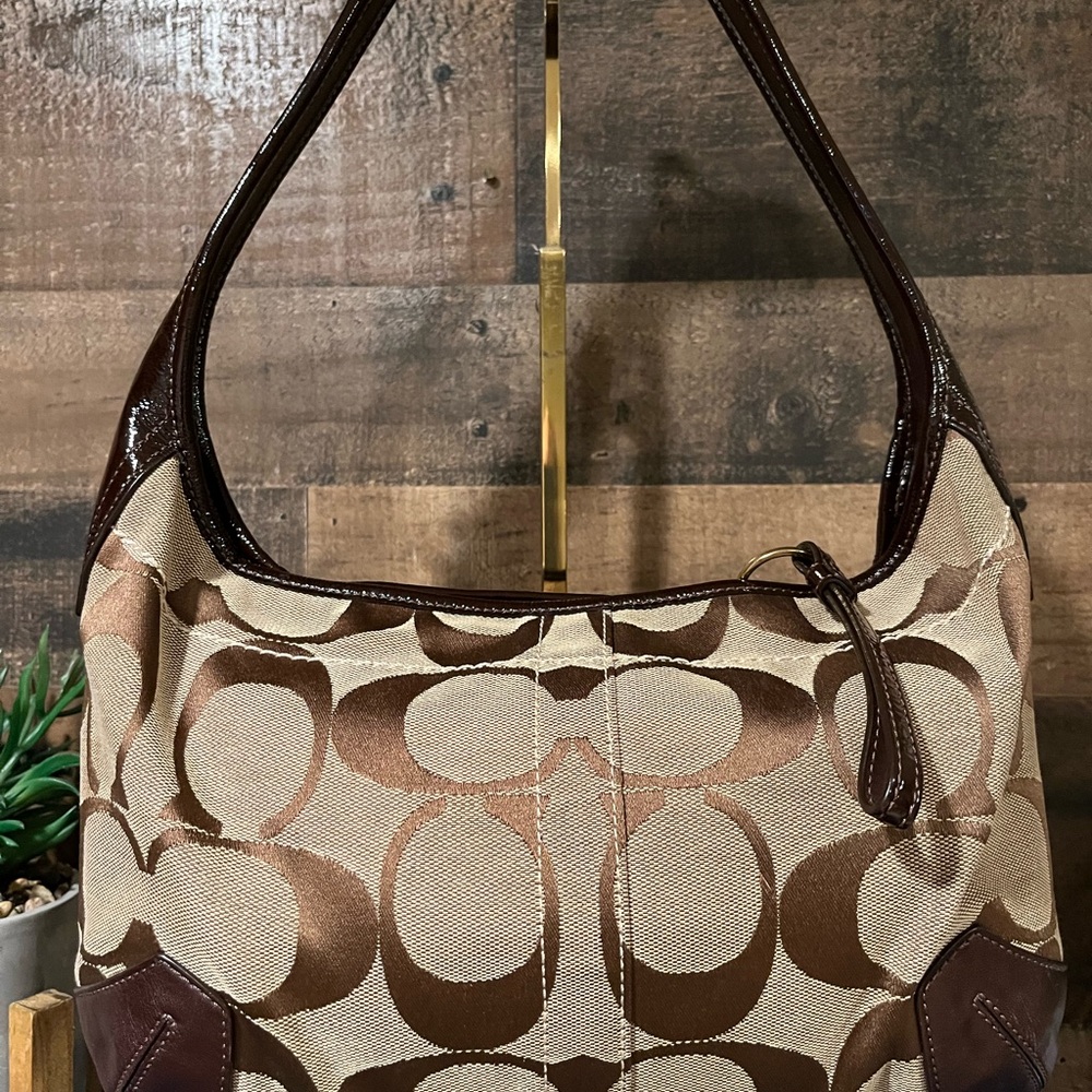 Coach Hobo Style Shoulder Bag Brown Y2k - Gem